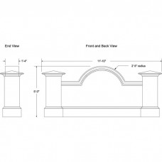 132 x 60" Single Sided Architecture Signage