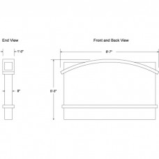 103 x 63" Double Sided Architecture Signage