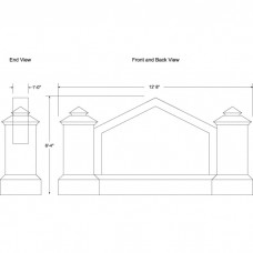 152 x 76" Double Sided Architecture Signage