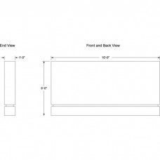 120 x 60" Double Sided Architecture Signage