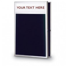 24 x 36" Slim Style Radius Framed Enclosed Letterboard