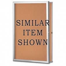 36 x 36" Standard Slim Style Radius Framed Corkboard
