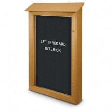 26 x 42" Single Door Enclosed Letterboard Message Centers