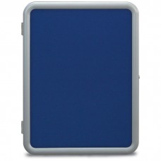 18 x 24" "Image" Enclosed Corkboards- Cobalt Accent Fabricboard