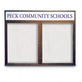 48 x 36" Wood Enclosed Easy Tack Board w/ Header
