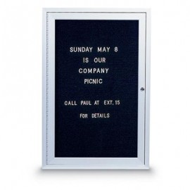 18 x 24" Single Door Standard Indoor Enclosed Letterboard