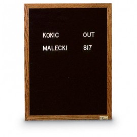 18 x 24" x 3/4" Wood Framed Letterboard