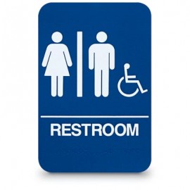 Men/Women Accesible ADA Compliant Sign