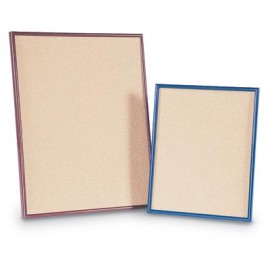 20 x 16" Plastic Framed Natural Cork Corkboards