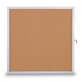 18 x 24" Slim Style Standard Enclosed Corkboard