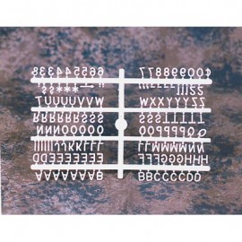 1/2 Helvetica Letter Sprue Sets