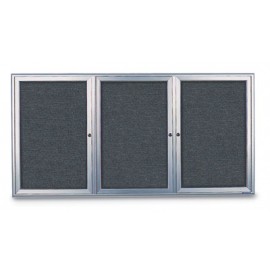 72 x 36" Radius Frame Enclosed Easy Tack Boards