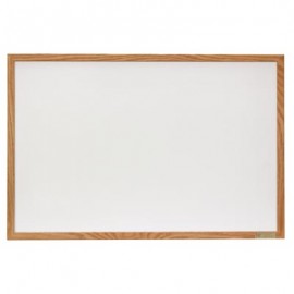 36 x 24" Hardwood Framed Porcelain On Steel Dry/Wet Erase Board