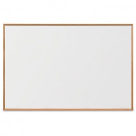 72 x 48" x 3/4" Decorative Hardwood Framed Porcelain On Steel Dry Erase Boards