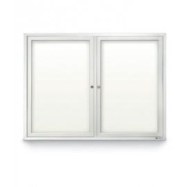42 x 32" Double Door Standard Outdoor Enclosed Dry/Wet Erase Board