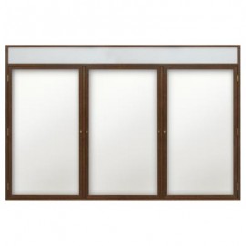 72 x 36" Wood Enclosed Dry/Wet Erase Boards with Header