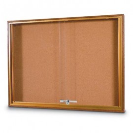 48 x 36" Standard Wood Sliding Door Corkboards