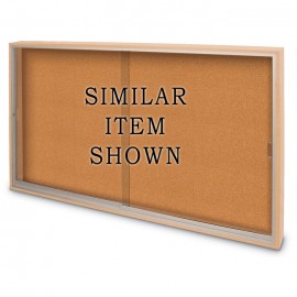 72 x 36" Standard Wood Sliding Door Corkboards