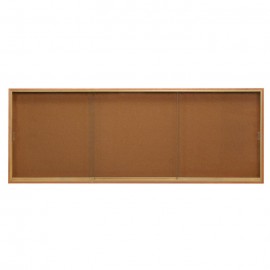 96 x 36" Standard Wood Sliding Door Corkboards