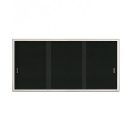 96 x 36" Radius Sliding Glass Door Enclosed Letterboard