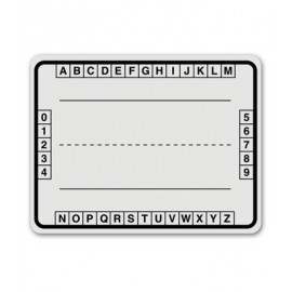 Alphabet Boxes White Dry Erase Board