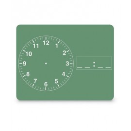 Clock Green Chalkboard
