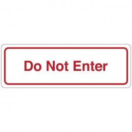 Do Not Enter Directional Sign