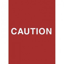 7 x 11" Caution Acrylic Sign