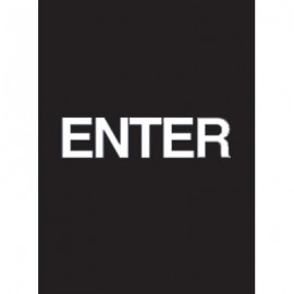 9 x 12" Enter Acrylic Sign