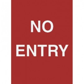 7 x 11" No Entry Acrylic Sign