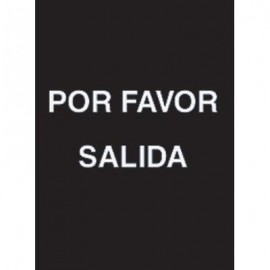 7 x 11" Por Favor Salida Acrylic Sign