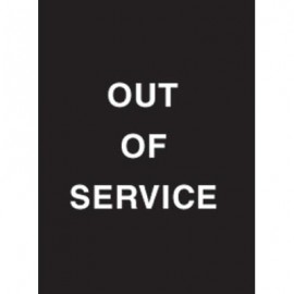 9 x 12" Out of Service Acrylic Sign