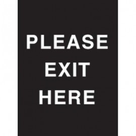 7 x 11" Please Exit Here Acrylic Sign