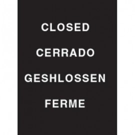 9 x 12" Closed Acrylic Sign