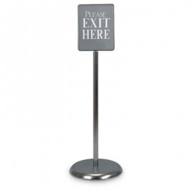 7 x 11" Chrome Sign/Poster Pedestal Holder