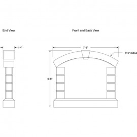 90 x 78" Double Sided Architecture Signage