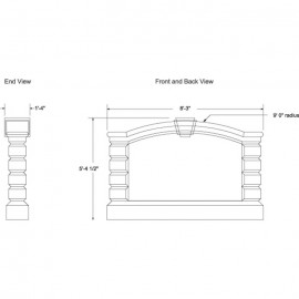 99 x 64 1/2" Double Sided Architecture Signage