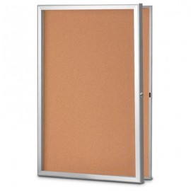 24 x 36" Standard Slim Style Radius Framed Corkboard