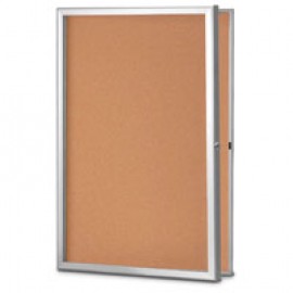 42 x 32" Standard Slim Style Radius Framed Corkboard