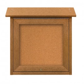 18 x 18" Mini Enclosed Cork Message Board